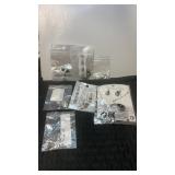 5 NIP Silvertone necklaces and 2 pairs of