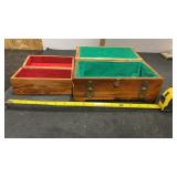 2 Vintage Wood Jewelry Boxes