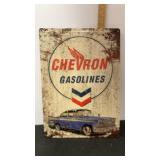 Chevron Gasolines Man Cave Sign