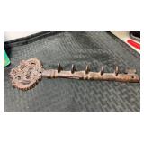Large skeleton key cast-iron Wall hook 12ï¿½ long