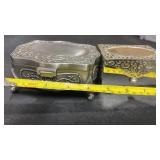 2 Metal Ornate Jewelry Boxes