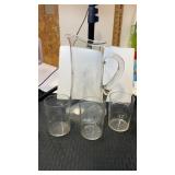 Vintage atomic starburst, clear glass picture