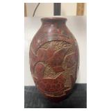 Folk Art pottery vase signed by Juan  7ï¿½ tall