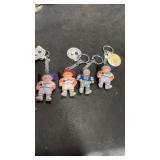 4 Lil Sports  Brat Baseball Figure Key Chains