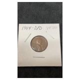 1944 D/D double die stamp Wheat penny