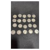20 Silver Roosevelt Dimes