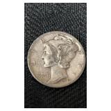 1942 mercury, dime, no mint mark