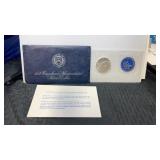 Eisenhower, 1973  40% silver  dollar uncirculated