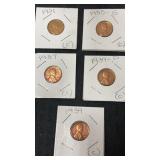 1921, 1935 S, 1937, 1939,P and 1939 wheat pennies