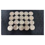 20. 1961 silver quarters