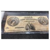1800s East Tennessee $2 Dollar Note