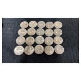 20. 1964 silver quarters