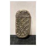 Vintage  silvertone match safe