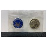 Eisenhower, 1974 .  40%  silver dollar