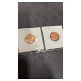 1954 D & 1957 D Lincoln Pennies