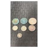 (7) miscellaneous foreign coins