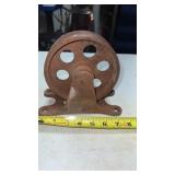 Vintage Cast Pulley Wheel Block & Tackle