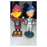 2 Vintage Bobbleheads Bobbler Brett Saberhagen &