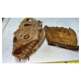 2 Vintage Baseball Gloves Wilson & McKinnon