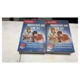 2 Gilbert Microscope Metal Boxes, 1 Microscope