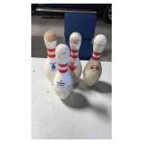4 Vintage Bowling Pins Target Practice Hinting