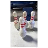 4 Vintage Bowling Pins Hunting Target Practice