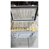 NOS Burlington Northern Railroad Metal First Aid