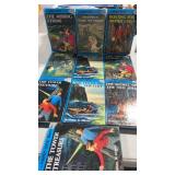 (10). Hardy boys hard back books