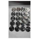 (20)   $10 value  1997  D Kennedy half dollars