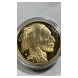 2007  W Buffalo gold coin, stamped ( copy). In