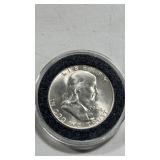 1954-D Franklin half dollar US 50 Cent 90% silver