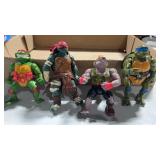 4 miscellaneous ninja turtle figures