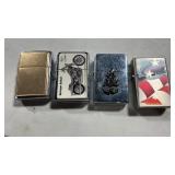 4. Lighters zippo and more.  Couple are unfired