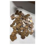 Jar of 1930's  wheat Pennie's