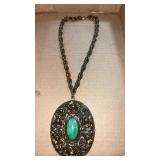 Silver tone necklace