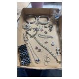 Miscellaneous silvertone jewelry
