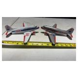 2 Metal Vintage Pepsi Cola Metal Toy Airplanes