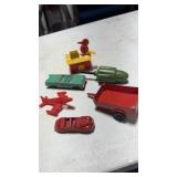 Vintage Junkyard Lot Metal & Plastic Toys Slik