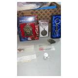 Miscellaneous group of keychains, American