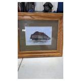 Vintage Railroad Station Print Creston Iowa by