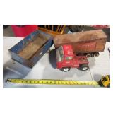 3 Vintage Pressed Steel Trucks & Trailers Much
