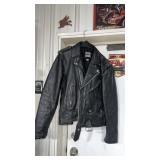 Highway one size large, leather motorcycle coat