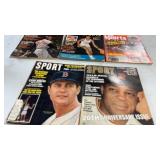 5 Vintage 1960s Baseball & Basketball Magazines