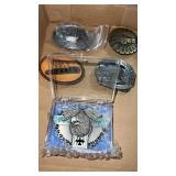5 miscellaneous advertising belt buckles