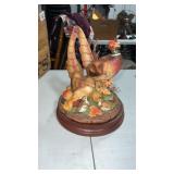 Vintage Andrea by Sadek Pheasant Family Statue 8