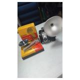 Vintage Brownie Hawkeye Camera & Flash &