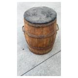 Barrel turned into a stool