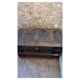 Vintage Wooden trunk  32 x 17.5 x 20'