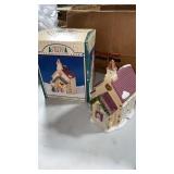 Vintage Christmas valley stained glass window