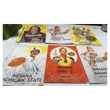 6 Vintage 1950s Indiana Football Programs